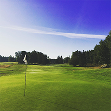 Vy från green på Arboga Golfklubb. Foto: Pressbild